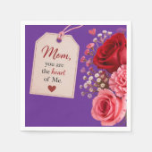 GESCHENK ZUM MUTTERTAG SERVIETTE (Vorderseite)