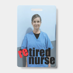 Geschenk zum Renteneintritt von Krankenschwestern Ausweis