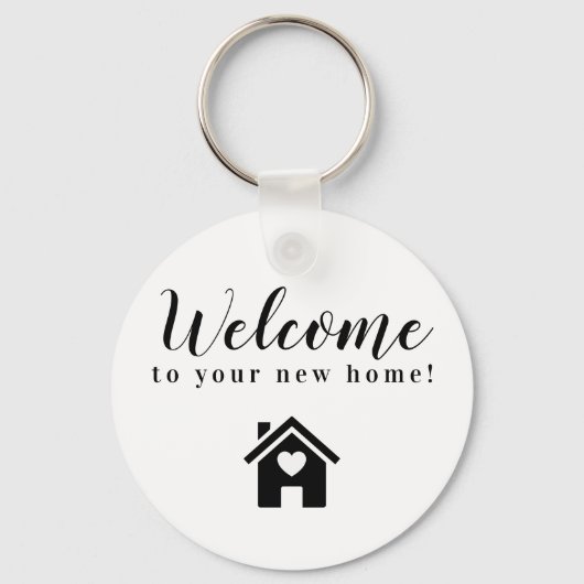 Geschenk zum Schließen von Realtor Willkommen auf Schlüsselanhänger (Vorderseite)