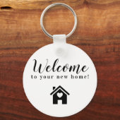 Geschenk zum Schließen von Realtor Willkommen auf Schlüsselanhänger (Vorderseite)