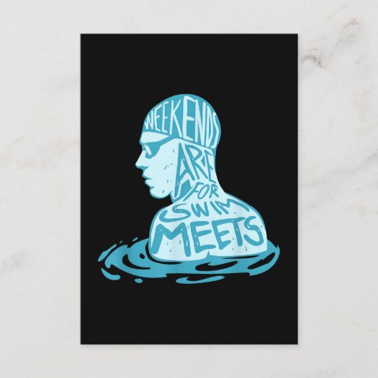 Geschenk zum Schwimmen im Sommer Begleitkarte (Vorderseite)