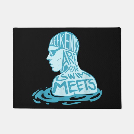 Geschenk zum Schwimmen im Sommer Fußmatte (Vorderseite)