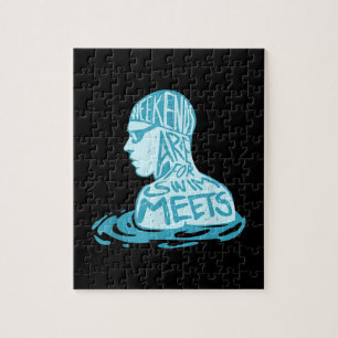 Geschenk zum Schwimmen im Sommer Puzzle