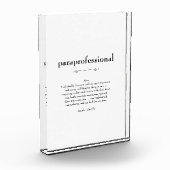 Geschenk zur Bewertung von Paraprofessional Defini Fotoblock (Links)