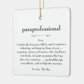 Geschenk zur Bewertung von Paraprofessional Defini Keramikornament (Links)