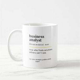 Geschenk zur Definition von Business Analysten Kaffeetasse