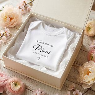 Geschenk zur Enthüllung der Schwangerschaft am Mut Baby Strampler
