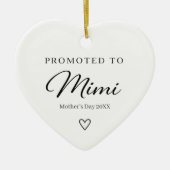 Geschenk zur Enthüllung der Schwangerschaft am Mut Keramik Ornament (Vorne)