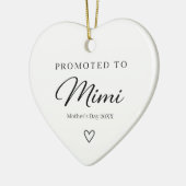 Geschenk zur Enthüllung der Schwangerschaft am Mut Keramik Ornament (Links)