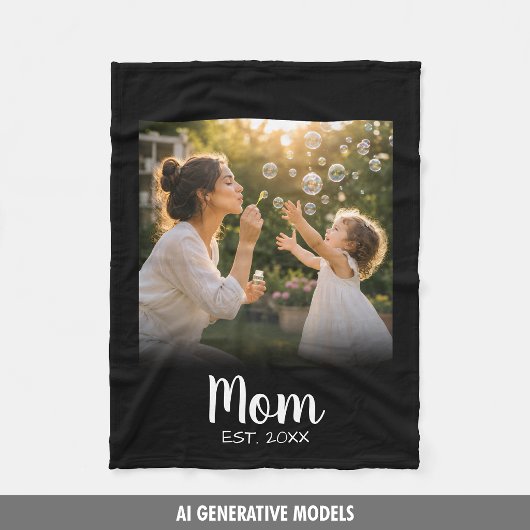 Geschenk zur Erinnerung an die Mutter Fleecedecke