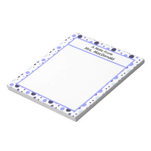 Geschenk zur Lehrererkenntnis mit Punkten Notizblock