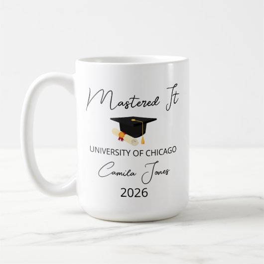 Geschenk zur Master-Abschlussfeier für Sie, Master Kaffeetasse (Links)