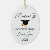 Geschenk zur Master-Abschlussfeier für Sie, Master Keramik Ornament (Rechts)