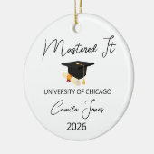 Geschenk zur Master-Abschlussfeier für Sie, Master Keramik Ornament (Links)