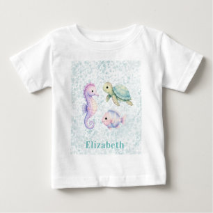Geschenk zur Pastell unter dem Meer Baby Shower T-shirt