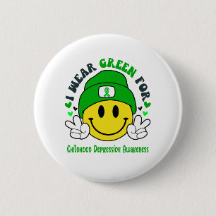 Geschenk zur Unterstützung von Kinderdepressionen Button