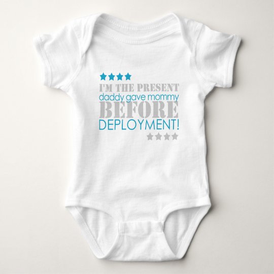 Geschenk zwischen Stationierungen Baby Strampler