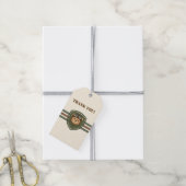Geschenkanhänger Aviator Bär Militärparty (Mit Garn)