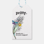 Geschenkanhänger Butterfly Fields Design (Vorderseite)