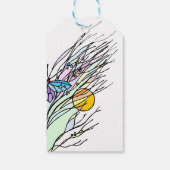 Geschenkanhänger Butterfly Fields Design (Rückseite)