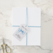 Geschenkanhänger Danke Baby Shower. (Mit Garn)