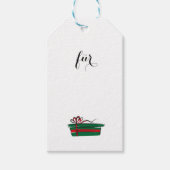 Geschenkanhänger Frohe Weihnachten (Vorderseite)