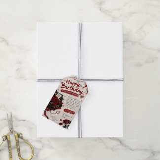 Geschenkanhänger für Ihre Liebe - "Alles Gute zum 