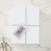 Geschenkanhänger - Häuserreihe (Mit Garn)