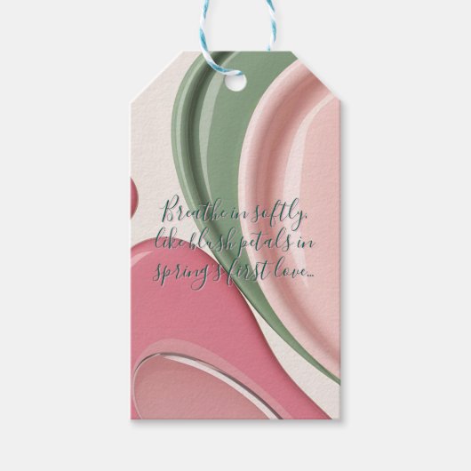 Geschenkanhänger in stilvoller abstrakter Grafik (Vorderseite)