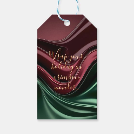 Geschenkanhänger in stilvoller abstrakter Grafik (Vorderseite)