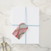 Geschenkanhänger in stilvoller abstrakter Grafik (Mit Garn)