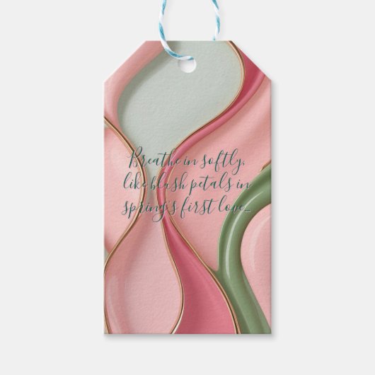 Geschenkanhänger in stilvoller abstrakter Grafik (Vorderseite)