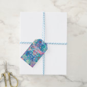 Geschenkanhänger in stilvoller Grafik (Mit Garn)