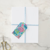 Geschenkanhänger in stilvoller Grafik (Mit Garn)