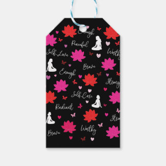 Geschenkanhänger | Inspirierende Lotusblüten-Affir
