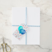 Geschenkanhänger - Luftballons mit Konfetti (Mit Garn)