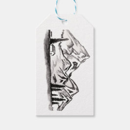 Geschenkanhänger mit Bergthema