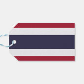 Geschenkanhänger mit der Flagge Thailands (Rückseite Horizontal)