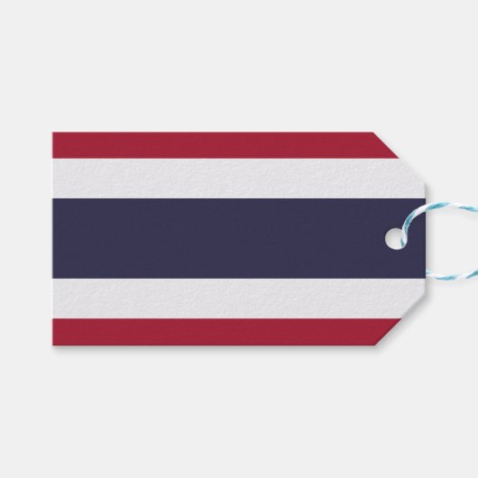 Geschenkanhänger mit der Flagge Thailands (Vorderseite (Horizontal))