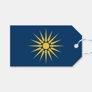 Geschenkanhänger mit Flagge von Makedonien, Griech