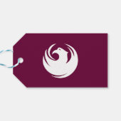 Geschenkanhänger mit Flagge von Phoenix, Arizona (Rückseite Horizontal)