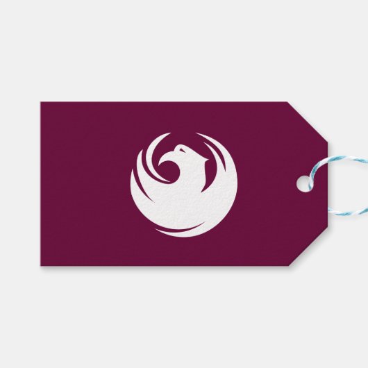 Geschenkanhänger mit Flagge von Phoenix, Arizona (Vorderseite (Horizontal))