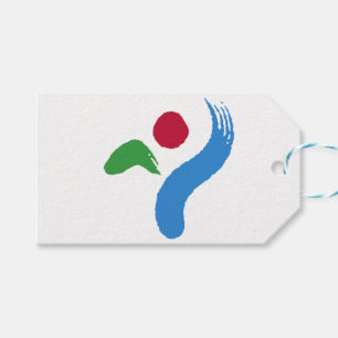 Geschenkanhänger mit Flagge von Seoul, Südkorea