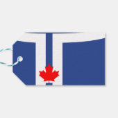 Geschenkanhänger mit Flagge von Toronto, Kanada (Rückseite Horizontal)