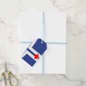 Geschenkanhänger mit Flagge von Toronto, Kanada (Mit Garn)