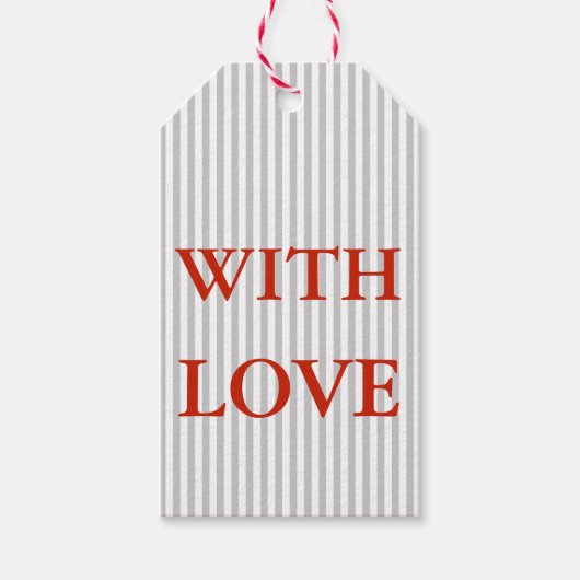 Geschenkanhänger - Mit Liebe (Vorderseite)