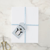 Geschenkanhänger mit niedlichem Penguin Baby (Mit Garn)
