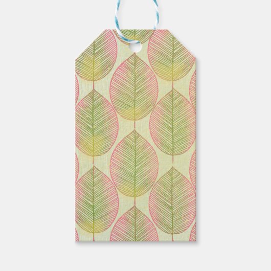 Geschenkanhänger | Moderner Fanpalmenleaf aus dem  (Vorderseite)