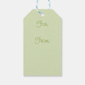 Geschenkanhänger | Moderner Fanpalmenleaf aus dem  (Rückseite)