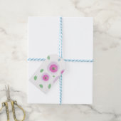 Geschenkanhänger Puffy Flowers (Mit Garn)